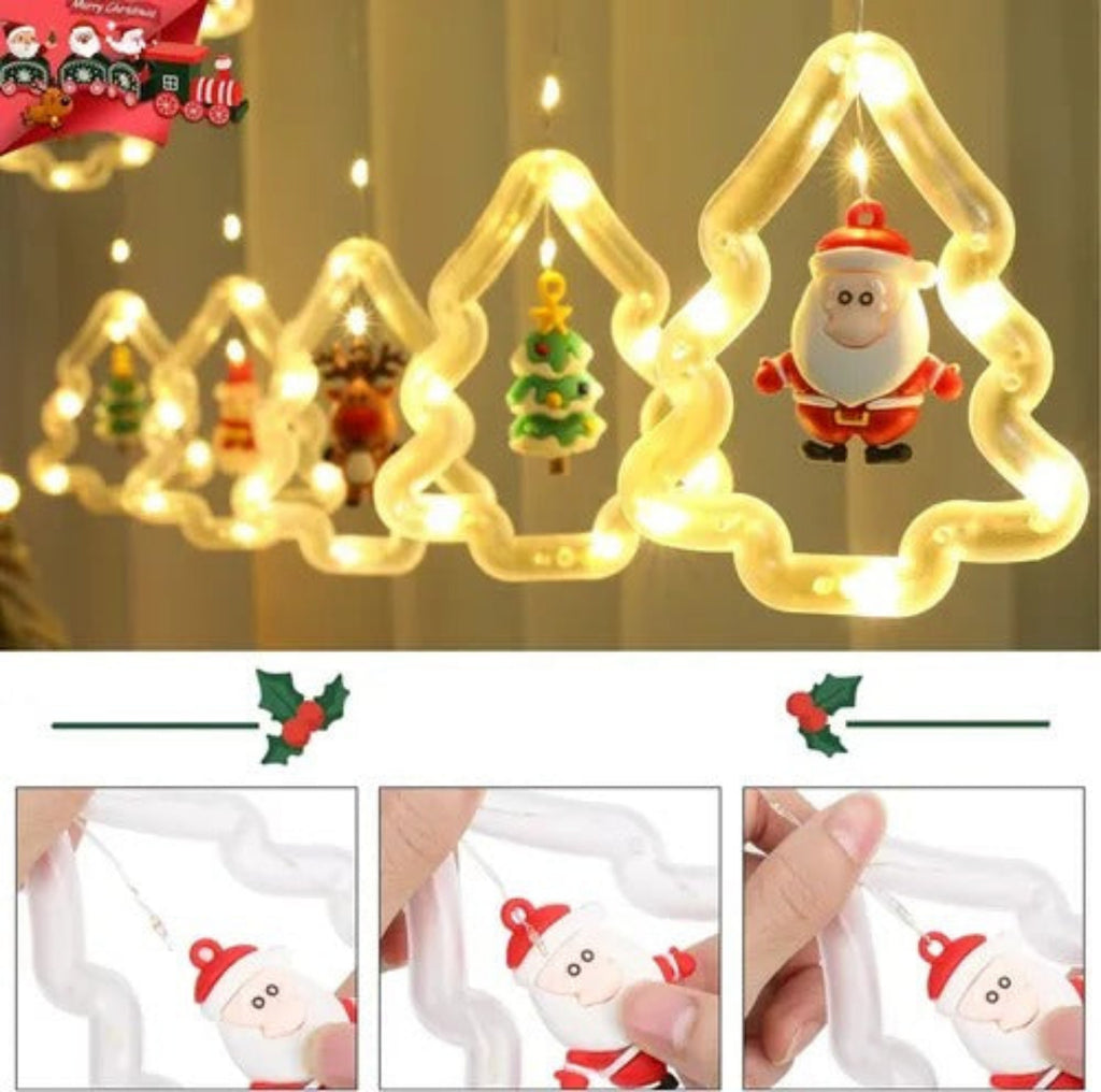 LUCES CASCADAS ARBOL DE NAVIDAD X3M