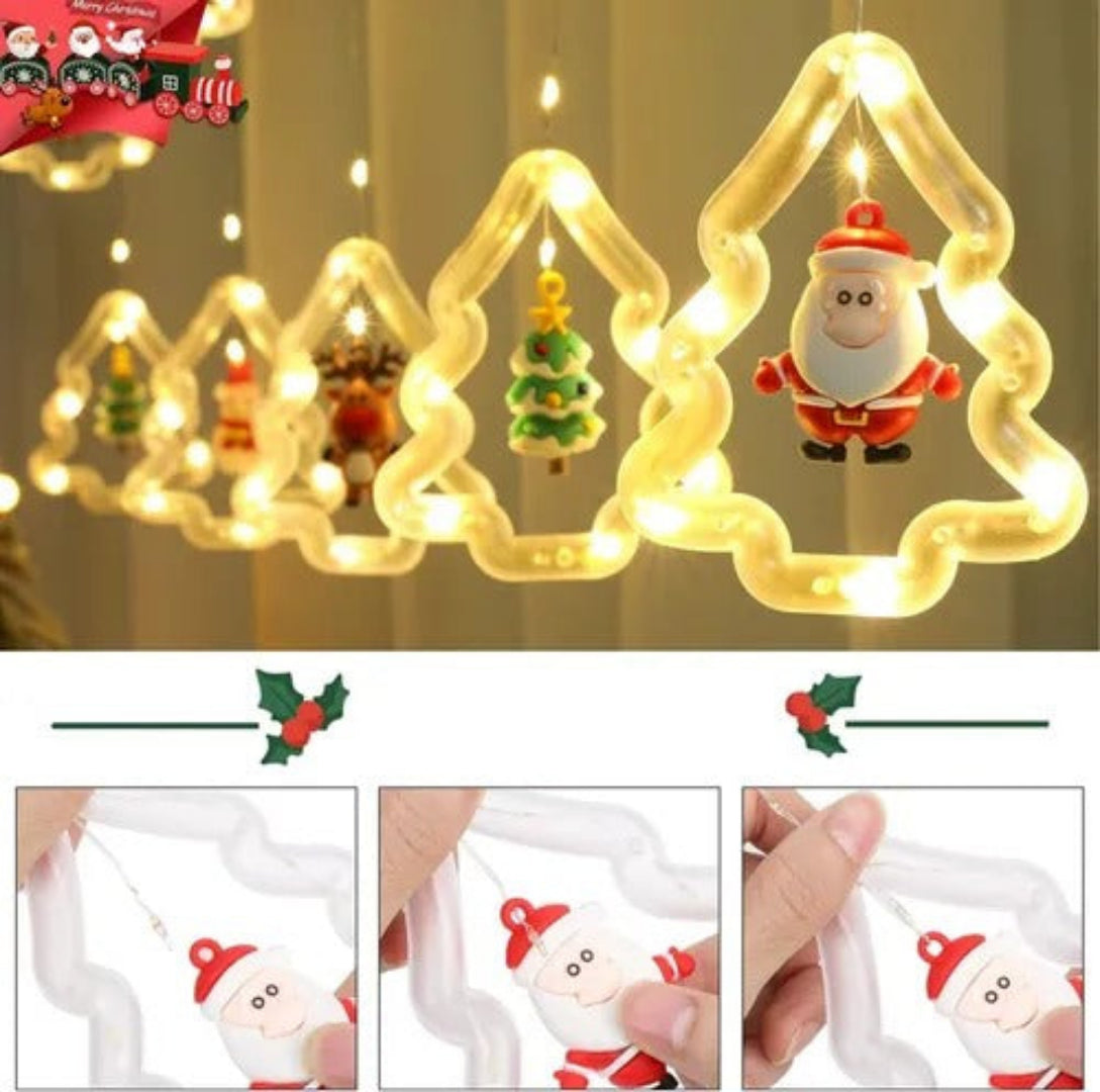 LUCES CASCADAS ARBOL DE NAVIDAD X3M